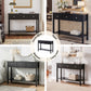 Console Table Hallway Sofa Entryway Entrance 3 Drawers 100CM - Black