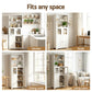 Set of 2 Holden Wooden Buffet Sideboard 160cm Cabinet Pantry Kitchen Storage Cupboard - White