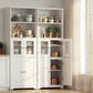 Set of 2 Holden Wooden Buffet Sideboard 160cm Cabinet Pantry Kitchen Storage Cupboard - White