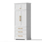 Stetson Buffet Sideboard Cabinet Pantry Kitchen Storage Cupboard Drawers Doors - White