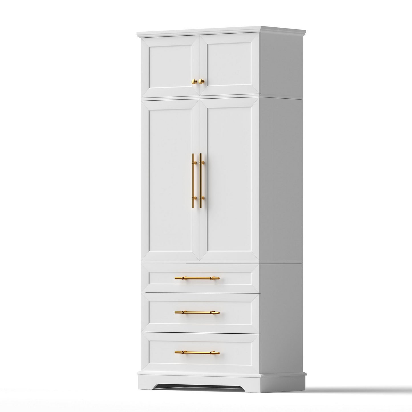Stetson Buffet Sideboard Cabinet Pantry Kitchen Storage Cupboard Drawers Doors - White