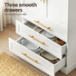 Set of 2 Stetson Buffet Sideboard Cabinet Pantry Kitchen Storage Cupboard Drawers Doors - White