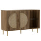 Lorcan Rattan Buffet Sideboard 2 Doors - Dark Oak