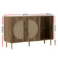 Lorcan Rattan Buffet Sideboard 2 Doors - Dark Oak