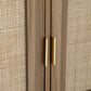 Lorcan Rattan Buffet Sideboard 2 Doors - Dark Oak