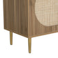 Lorcan Rattan Buffet Sideboard 2 Doors - Dark Oak