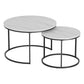 Ithara Coffee Table Set of 2 Marble Effect