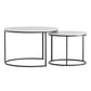 Ithara Coffee Table Set of 2 Marble Effect