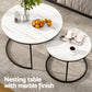 Ithara Coffee Table Set of 2 Marble Effect