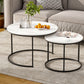 Ithara Coffee Table Set of 2 Marble Effect