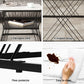 Ioakeim Nesting Coffee Table Set of 2 Marble Effect White and Black