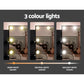 Dressing Table LED Makeup Mirror Stool Set 10 Bulbs Vanity Desk Black