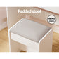 Dressing Table LED Makeup Mirror Stool Set 10 Bulbs Vanity Desk White