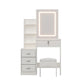 Dressing Table Vanity Desk Set Stool Led - White