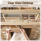 Dressing Table Makeup Vanity Desk Large LED Mirror 10 Drawers Power Outlet Hair Dryer Holder Hook Wood
