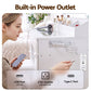 Dressing Table Makeup Vanity Desk Large LED Mirror 10 Drawers Power Outlet Hair Dryer Holder Hook White