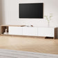 Neven TV Cabinet Entertainment Unit Stand Extendable - White and Oak