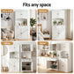 Set of 2 Cyprian Buffet Sideboard Hutch Pantry Cabinet Kitchen Storage - White