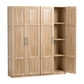 Set of 2 Brogan Buffet Sideboard Cabinet Pantry Hutch Kitchen Storage Organiser - Pine