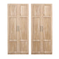 Set of 2 Brogan Buffet Sideboard Cabinet Pantry Hutch Kitchen Storage Organiser - Pine