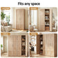 Set of 2 Brogan Buffet Sideboard Cabinet Pantry Hutch Kitchen Storage Organiser - Pine