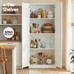 Set of 2 Brogan Buffet Sideboard Cabinet Pantry Hutch Kitchen Storage Organiser - White