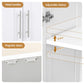 Set of 2 Brogan Buffet Sideboard Cabinet Pantry Hutch Kitchen Storage Organiser - White