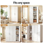 Set of 2 Brogan Buffet Sideboard Cabinet Pantry Hutch Kitchen Storage Organiser - White