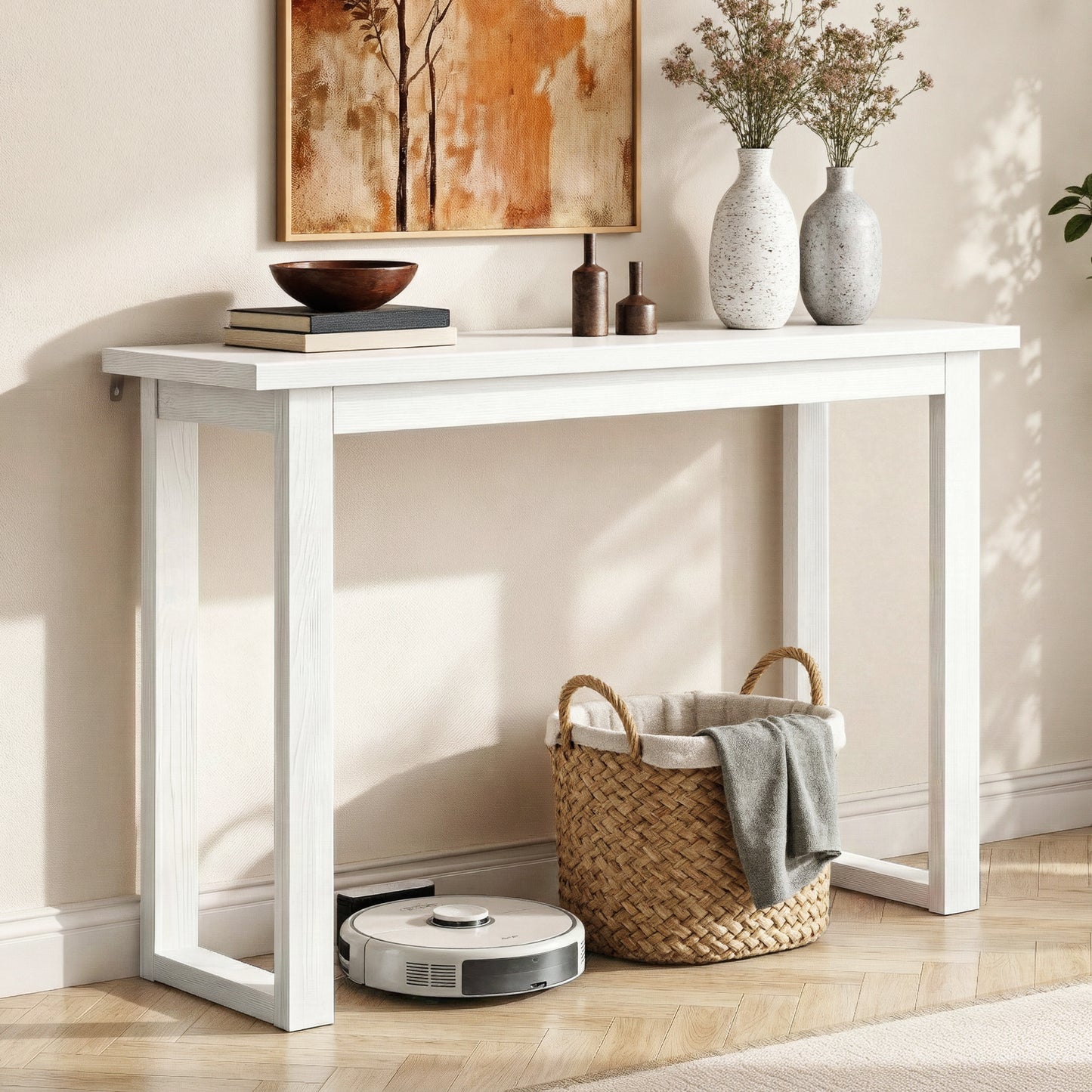 Console Table 110CM - White