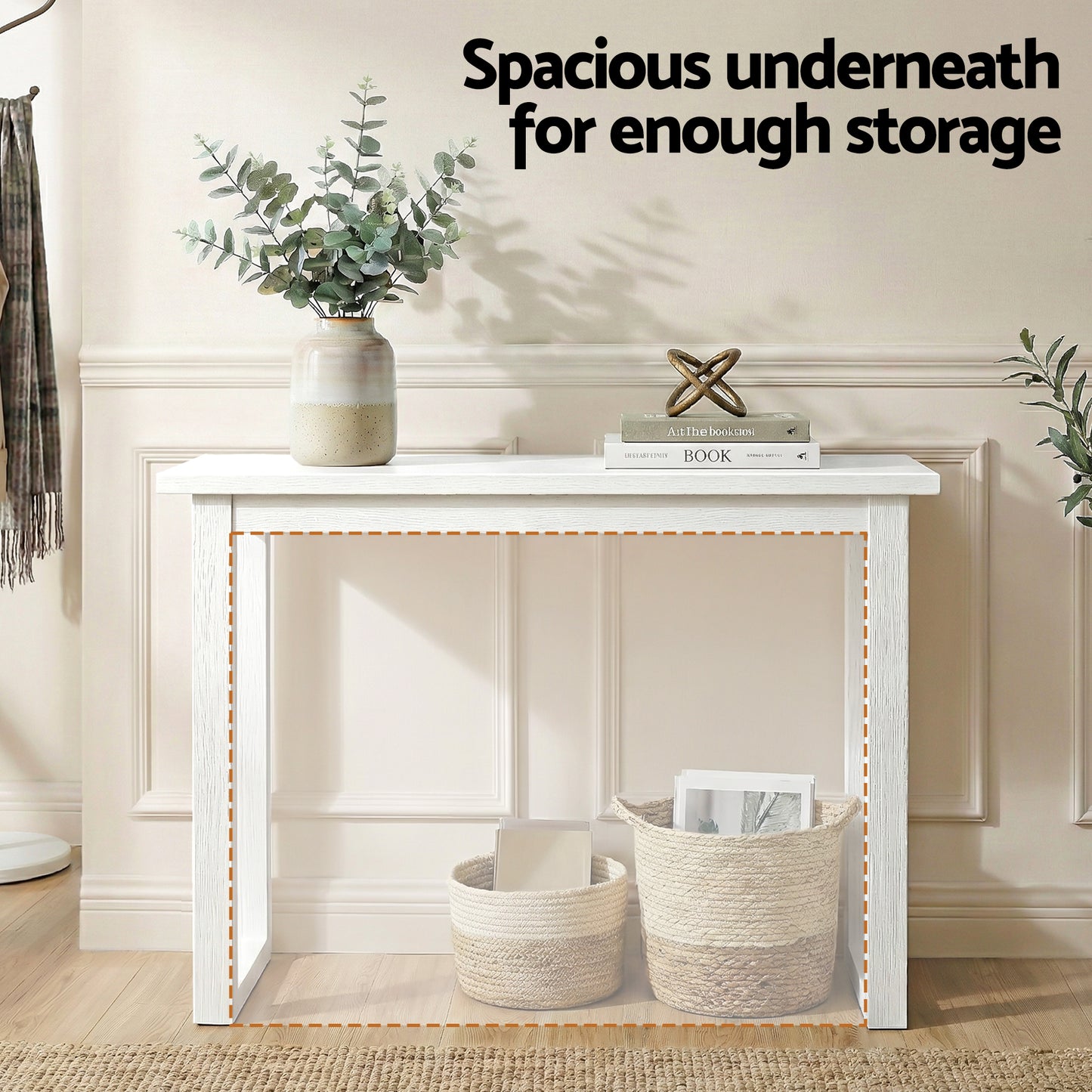 Console Table 110CM - White