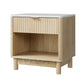 Elio Bedside Tables Nightstand 1 Drawer Shelves - Pine