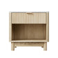 Elio Bedside Tables Nightstand 1 Drawer Shelves - Pine