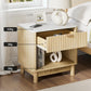 Elio Bedside Tables Nightstand 1 Drawer Shelves - Pine
