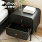 Skye Bedside Tables Side End Table Nightstand with 2 Drawers - Black