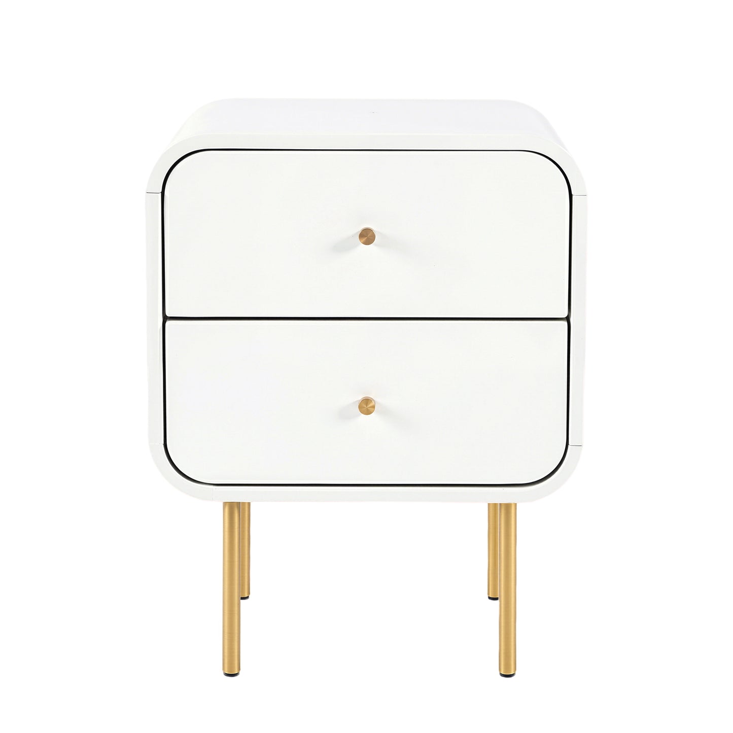 Skye Bedside Tables Side End Table Nightstand with 2 Drawers - White