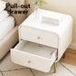 Skye Bedside Tables Side End Table Nightstand with 2 Drawers - White