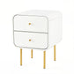 Skye Bedside Tables Side End Table Nightstand with 2 Drawers - White