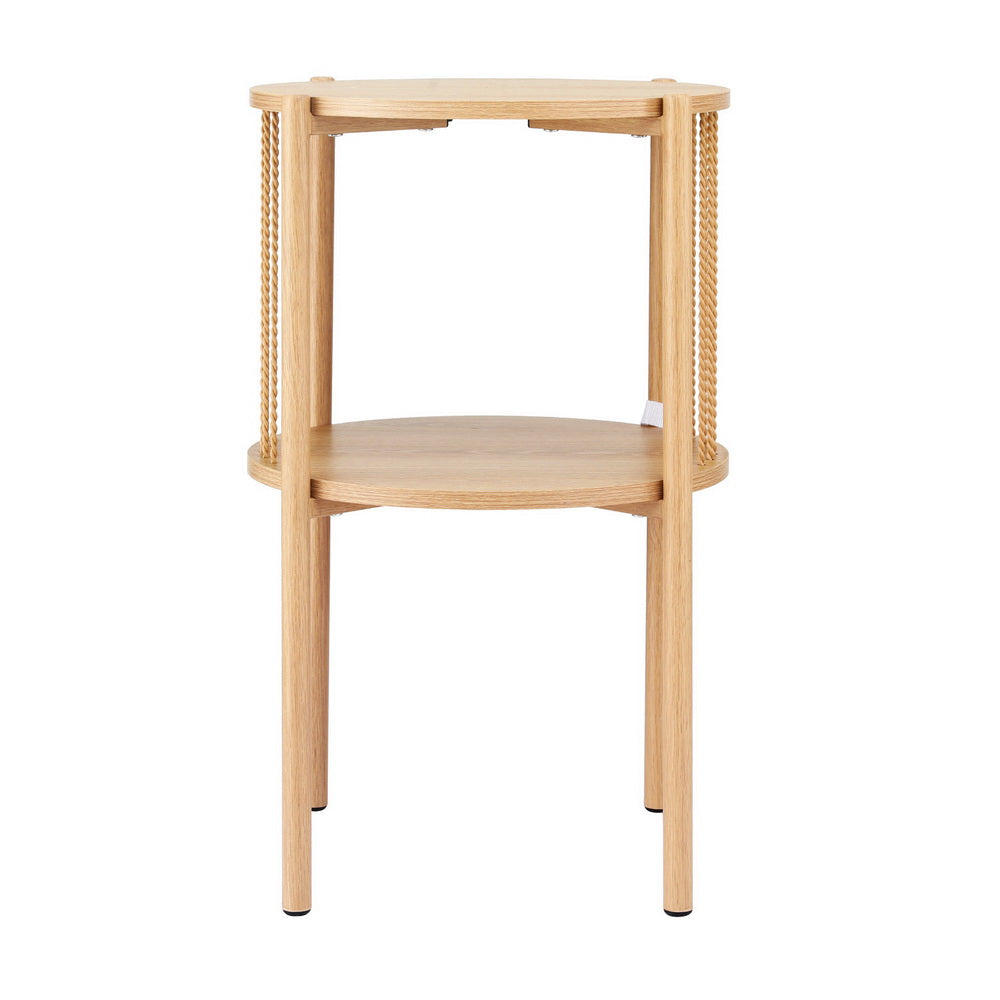 Ithara Coffee Table 2-Tier Round Wood