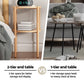 Ithara Coffee Table 2-Tier Round Wood