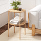 Ithara Coffee Table 2-Tier Round Wood