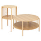 Ithara Coffee Table 2-Tier Round Wood