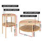 Ithara Coffee Table 2-Tier Round Wood
