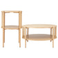 Ithara Coffee Table 2-Tier Round Wood
