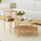 Ithara Coffee Table 2-Tier Round Wood