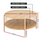 Ithara Coffee Table 2-Tier Round Wood