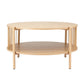 Ithara Coffee Table 2-Tier Round Wood