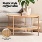 Ithara Coffee Table 2-Tier Round Wood