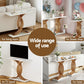 Console Table Marble Effect - White & Gold