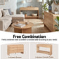 Console Table Hallway Entryway Storage Drawer Shelf Curved Edge 120CM - Pine