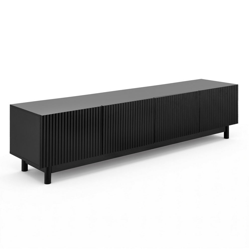 Blaise 180cm TV Unit Entertainment Unit Storage Cabinet - Black